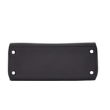 Hermès 25cm Kelly Colormatic Black Swift Leather Palladium Hardware