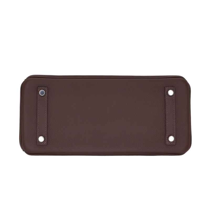 Hermès 29cm Birkin Shoulder Light Moka Evercolor Leather Palladium Hardware