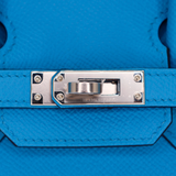 Hermès 25cm Birkin Sellier Bleu Frida Epsom Leather Palladium Hardware