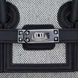 Hermès 25cm Birkin Cargo Ecru/Black Canvas/Swift Leather Palladium Hardware