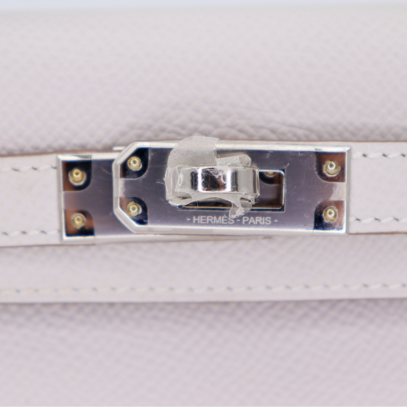 Hermès Kelly II Sellier Mini Gris Pale Epsom Leather Palladium Hardware