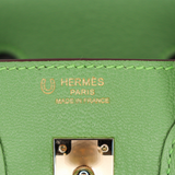 Hermès 25cm Birkin HSS Vert Criquet Chevre Leather Gold Hardware