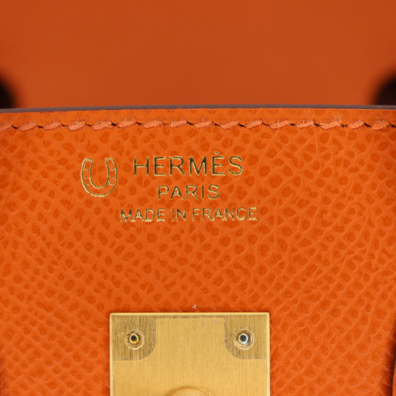 Hermès 25cm Birkin HSS Sellier Orange/Gold Epsom Leather BrushedGold Hardware
