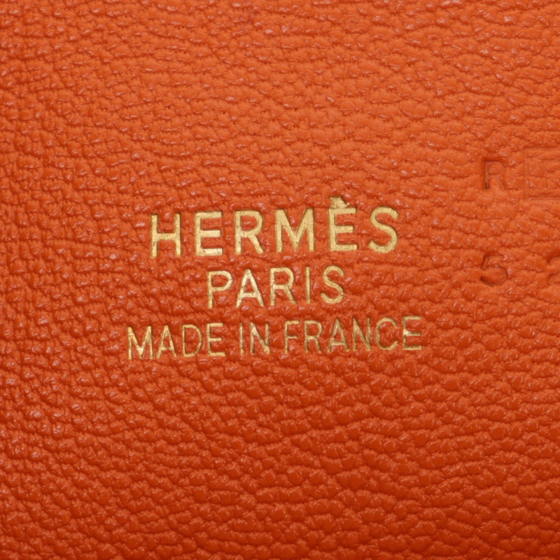Hermès 30cm Birkin Orange Dalmatian Buffalo Leather Gold Hardware