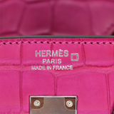Hermès 25cm Birkin Rose Scheherazade Matte Alligator Palladium Hardware