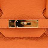 Hermès 35cm Birkin Orange Togo Leather Gold Hardware