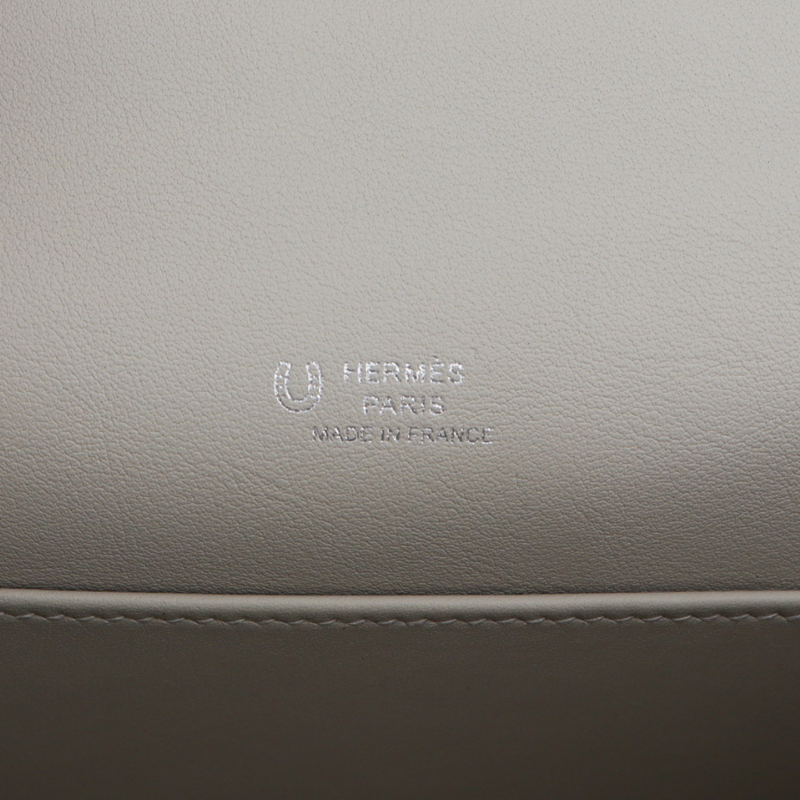 Hermès Kelly Pochette HSS Orange/Gris Perle Swift Leather Palladium Hardware