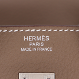 Hermès 25cm Birkin Etoupe Togo Leather Brushed Palladium Hardware
