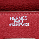 Hermès 50cm HAC Rouge Vif Ardennes Leather Palladium Hardware