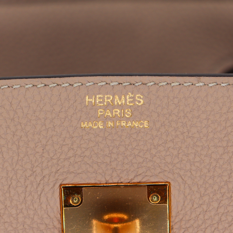 Hermès 30cm Birkin Gris Tourterelle Togo Leather Rose Gold Hardware