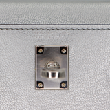 Hermès Kelly II Sellier Mini Gris Argente Chèvre Chamkilight Leather Palladium Hardware