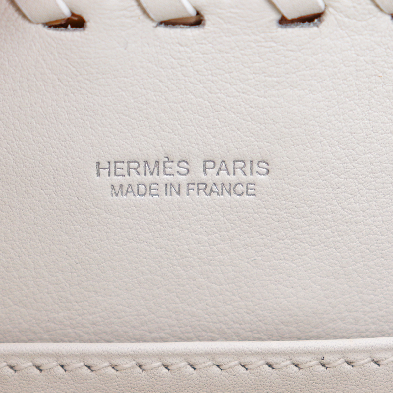 Hermès Kelly Mini Picnic White Swift Leather Palladium Hardware