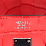 Hermès 25cm Birkin Bougainvillea Matte Alligator Palladium Hardware