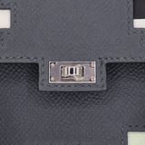 Hermès Kelly Doll Picto Gris Misty Epsom Leather Palladium Hardware