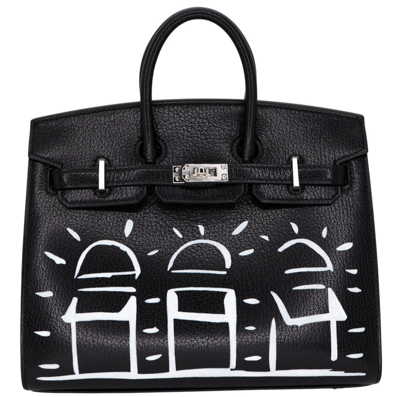 Hermès 20cm Birkin Sellier Disco Chèvre Leather Palladium Hardware