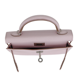 Hermès Kelly II Sellier Mini Mauve Pale Chèvre Leather Palladium Hardware