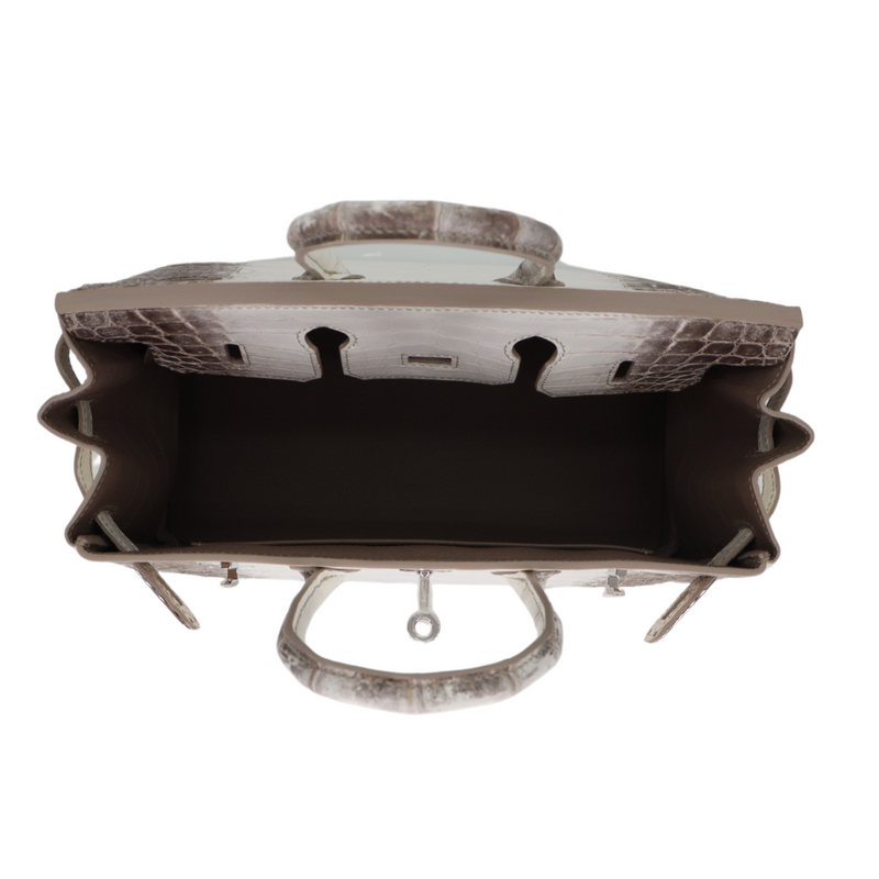 Hermès 25cm Birkin Blanc Himalayan Palladium Hardware