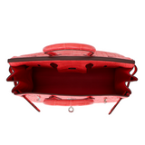 Hermès 25cm Birkin Bougainvillea Matte Alligator Palladium Hardware