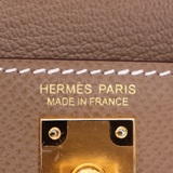 Hermès Kelly en Desordre Etoupe Epsom Leather Gold Hardware