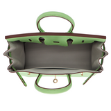 Hermès 25cm Birkin HSS Vert Criquet Chevre Leather Gold Hardware