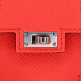 Hermès Kelly Doll Picto Rose Mexico Epsom Leather Palladium Hardware