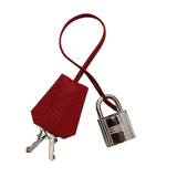 Hermès 50cm HAC Rouge Vif Ardennes Leather Palladium Hardware