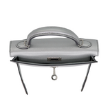 Hermès Kelly II Sellier Mini Gris Argente Chèvre Chamkilight Leather Palladium Hardware