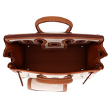 Hermès 25cm Birkin Cargo Ecru/Gold Canvas/Swift Leather Palladium Hardware