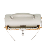 Hermès Kelly Mini Picnic White Swift Leather Palladium Hardware