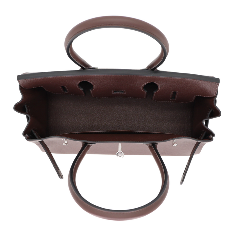 Hermès 29cm Birkin Shoulder Light Moka Evercolor Leather Palladium Hardware