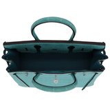 Hermès 30cm Birkin Bleu Saint Cyr Matte Alligator Palladium Hardware