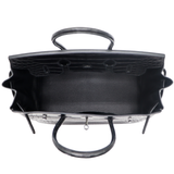 Hermès 35cm Birkin So Black Matte Niloticus Crocodile PVD Hardware