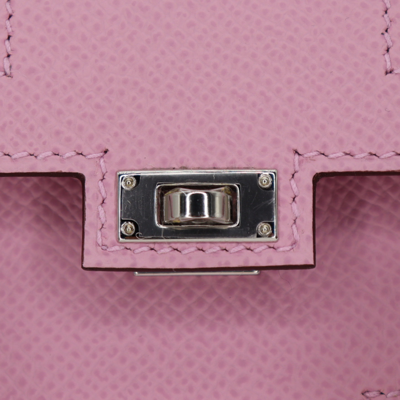 Hermès Kelly Doll Picto Mauve Sylvestre Epsom Leather Palladium Hardware