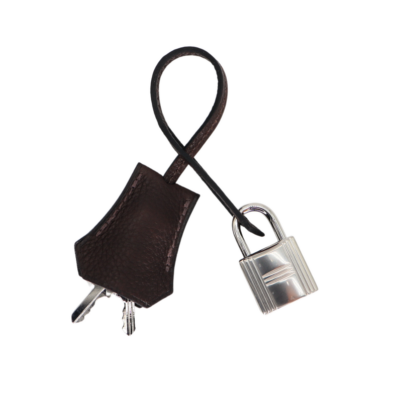 Hermès 25cm Birkin Ebene Barenia Faubourg Palladium Hardware