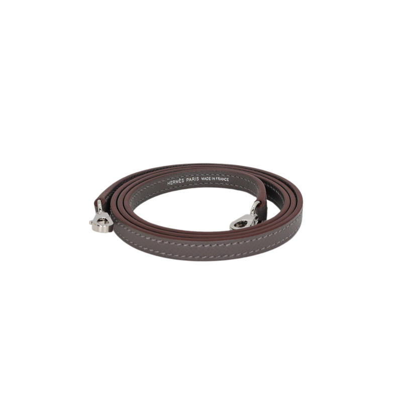 Hermès Kelly II Sellier Mini Tricolor Nata/Chai/Gris Meyer Epsom Palladium Hardware