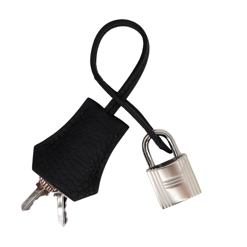 Hermès 25cm Kelly Retourne Black Togo Leather Palladium Hardware