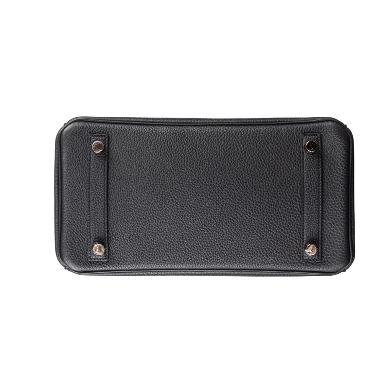 Hermès 25cm Birkin Touch Black Matte Alligator/Togo Leather Rose Gold Hardware