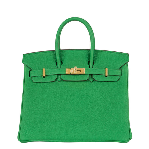 Herm�s 25cm Birkin Bambou Togo Leather Gold Hardware