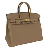 Herm�s 25cm Birkin Beige Marfa Togo Leather Gold Hardware