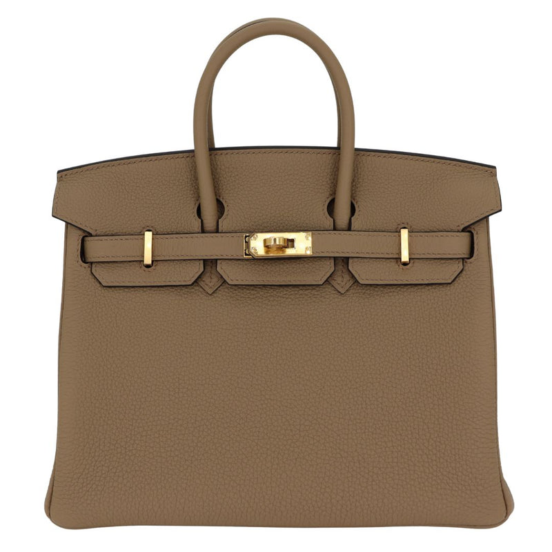 Herm�s 25cm Birkin Beige Marfa Togo Leather Gold Hardware