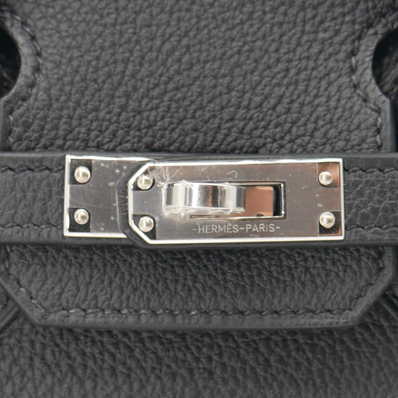 Herm�s 25cm Birkin Black Togo Leather Palladium Hardware