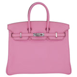 Herm�s 25cm Birkin Bubblegum Togo Palladium Hardware