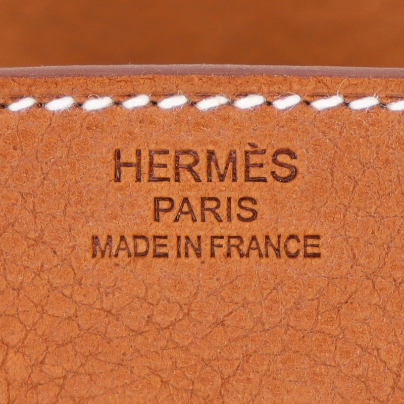 Herm�s 25cm Birkin Fauve Barenia Pebbled Leather Gold Hardware