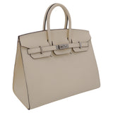 Herm�s 25cm Birkin Sellier Nata Epsom Leather Palladium Hardware