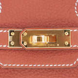Herm�s 25cm Birkin Sienne Togo Leather Gold Hardware