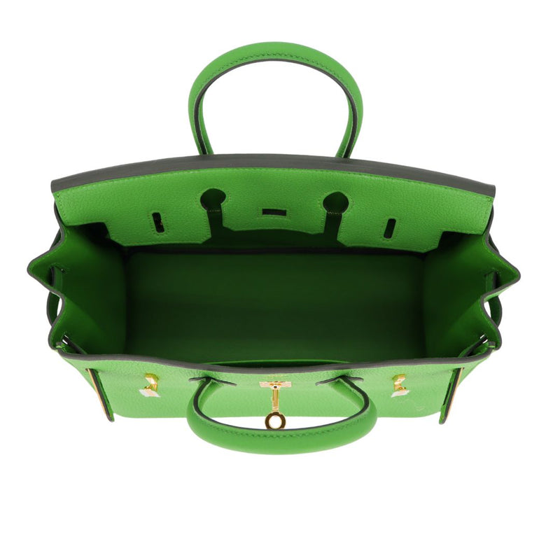 Herm�s 25cm Birkin Vert Yucca Togo Leather Gold Hardware