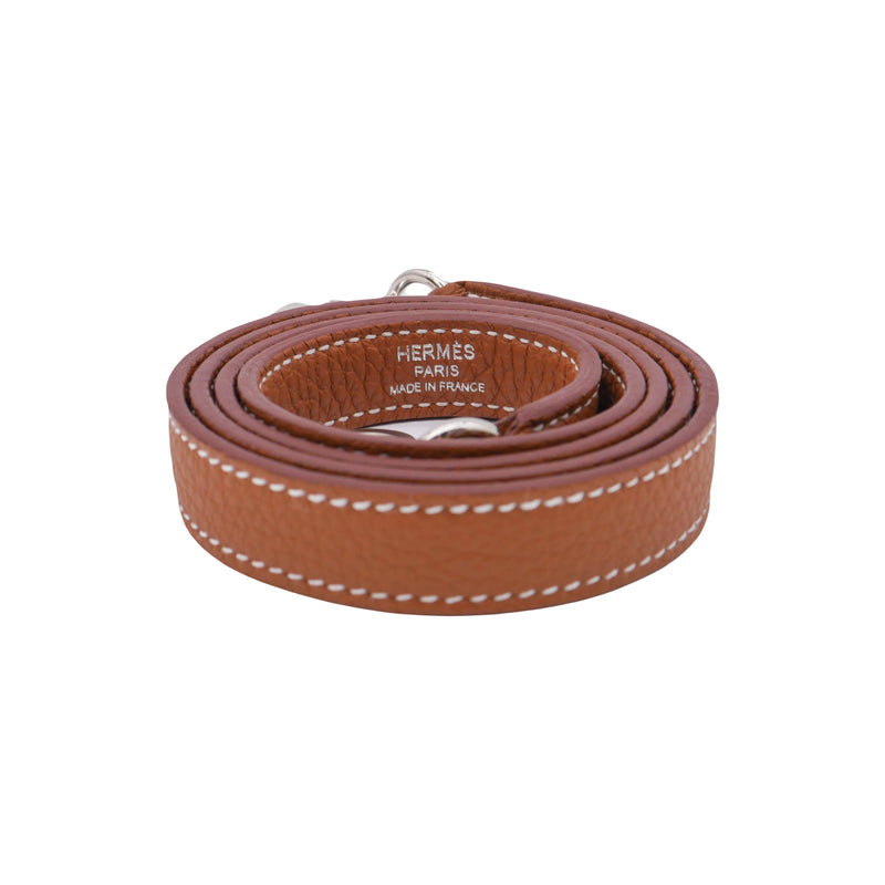 Herm�s 25cm Kelly Retourne Gold Togo Leather Palladium Hardware