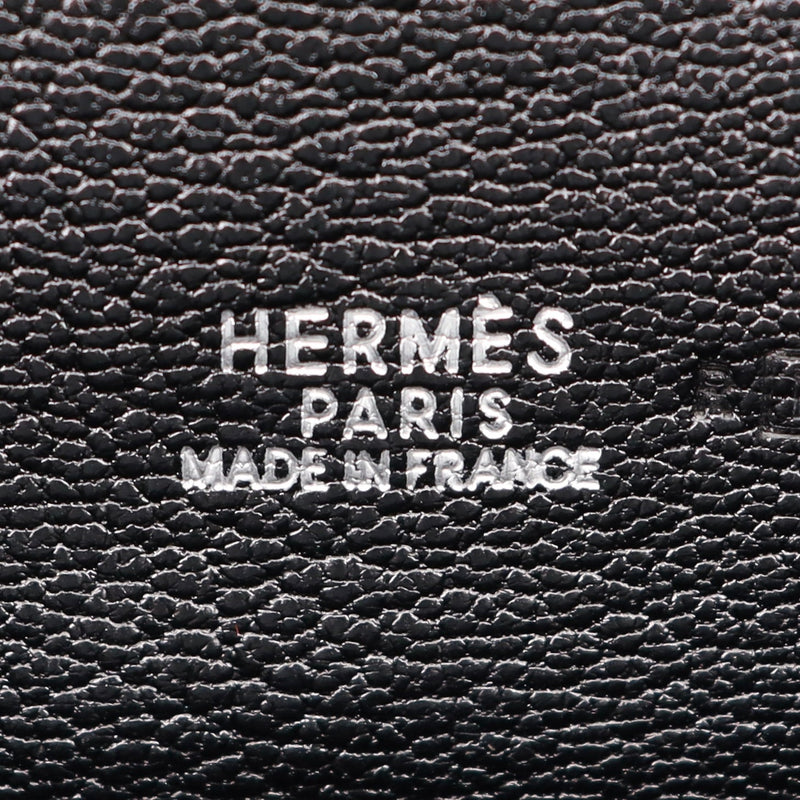 Herm�s 30cm Birkin Black Dalmatian Buffalo Leather Palladium Hardware