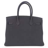 Herm�s 30cm Birkin Black Togo Leather Palladium Hardware