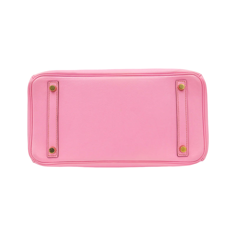 Herm�s 30cm Birkin Bubblegum Swift Leather Gold Hardware